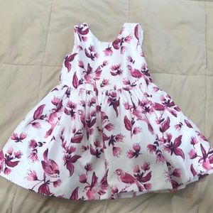 Sweet floral and bird dress